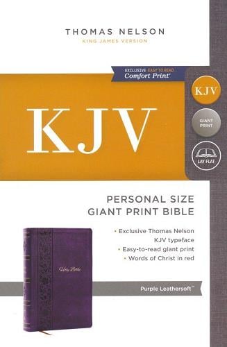 KJV, Personal Size Giant Print Bible (7533PUR - Purple Leathersoft)