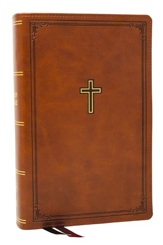 KJV, Personal Size Large Print End-of-Verse Reference Bible (Thumb Indexed, #9653BRNI - Brown Leathersoft)