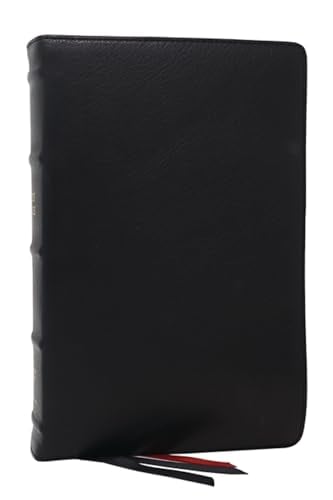 NKJV, Single-Column Verse-By-Verse Reference Bible (#6796BK - Black Goatskin Leather, Premier Collection)