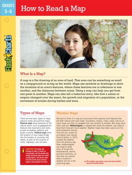 How to Read a Map (FlashCharts, Grades 5-6)