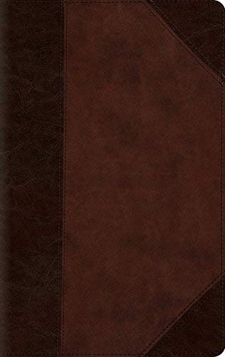 ESV Large Print Compact Bible (TruTone, Brown/Walnut, Portfolio Design)
