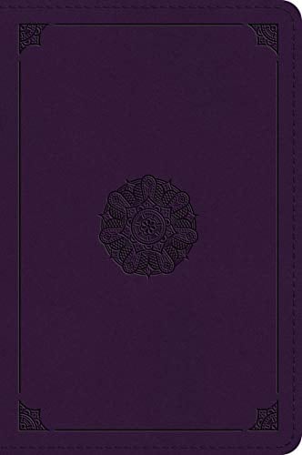 ESV Large Print Holy Bible (TruTone Lavender, Emblem Design)