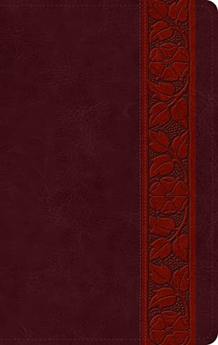 ESV, Large Print Personal Size Bible (TruTone, Mahogany, Trellis Design, Leathersoft)