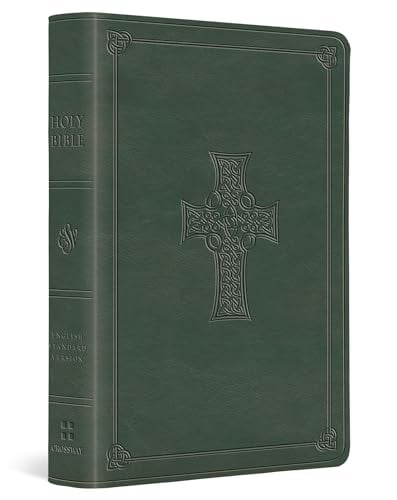 ESV, Value Large Print Compact Bible (TruTone, Quiet Forest, Celtic Cross Design)