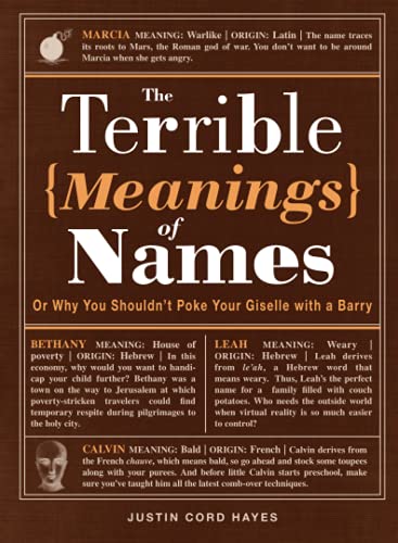 The Terrible Meanings of Names: Or Why You Shouldn't Poke Your Giselle with a Barry