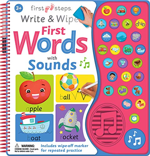Write and Wipe First Words with Sound (First Steps)