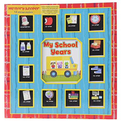 My School Years: Red and Blue Memory Keeper