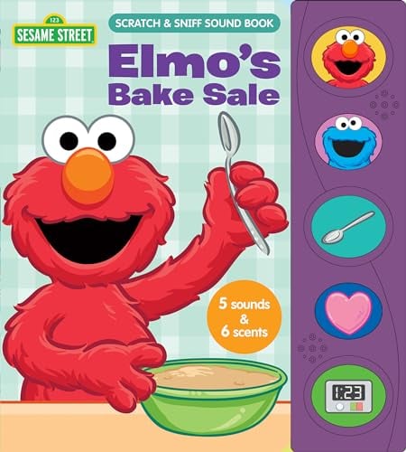 Elmo's Bake Sale Scratch & Sniff Play-A-Sound Book (Sesame Street)