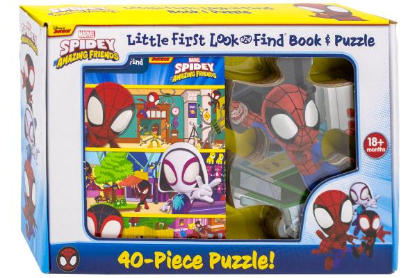 Spidey and His Amazing Friends Little First Look and Find Book & 40-Piece Puzzle