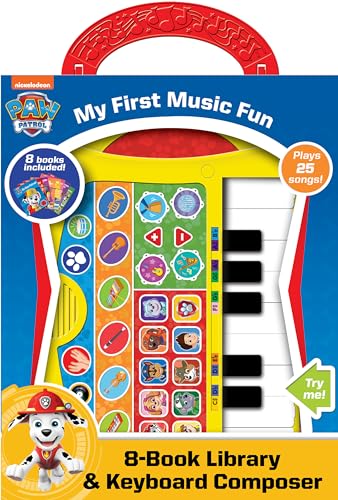 My First Music Fun 8-Book Library and Keyboard Composer Sound Book Set (Paw Patrol)