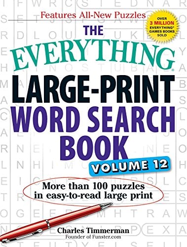 Large-Print Word Search Book Volume 12 (The Everything)
