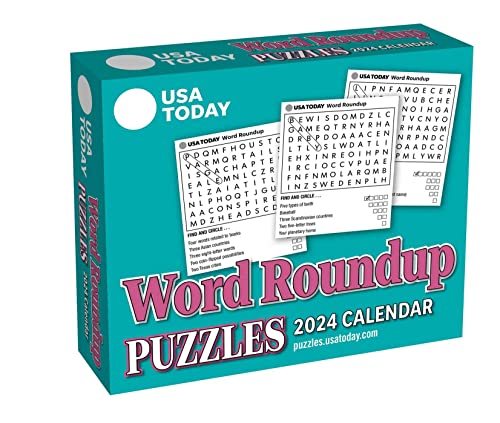 USA TODAY Word Roundup Puzzles 2024 Day-to-Day Calendar