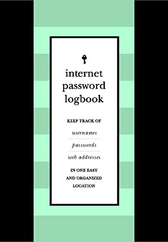 Internet Password Book: Keep Track of Usernames, Passwords, and