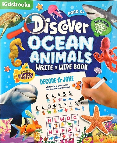 Discover Ocean Animals Write & Wipe Book