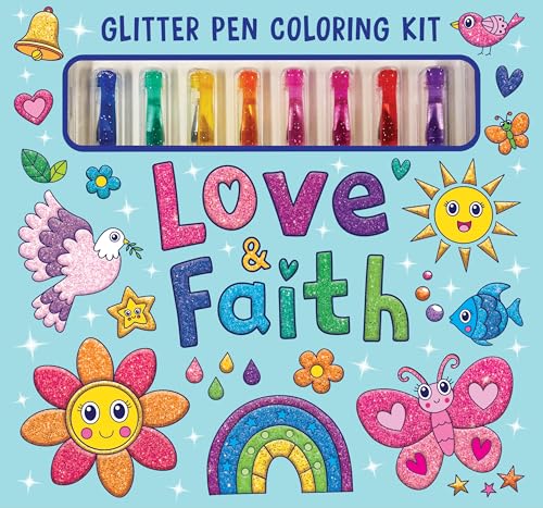 Love & Faith Glitter Pen Coloring Kit