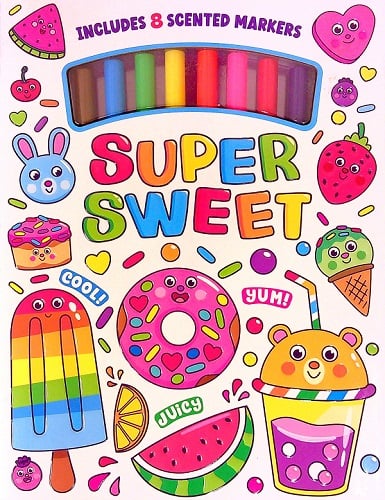 Super Sweet Kids Coloring Book Kit