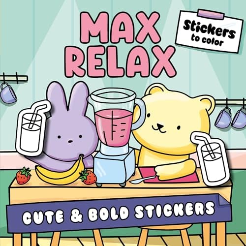 Max Relax Sticker Coloring Book