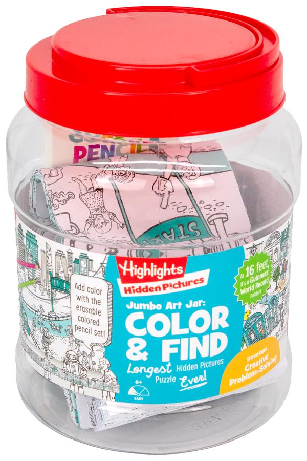 Jumbo Art Jar: Color & Find (Highlights Hidden Pictures)