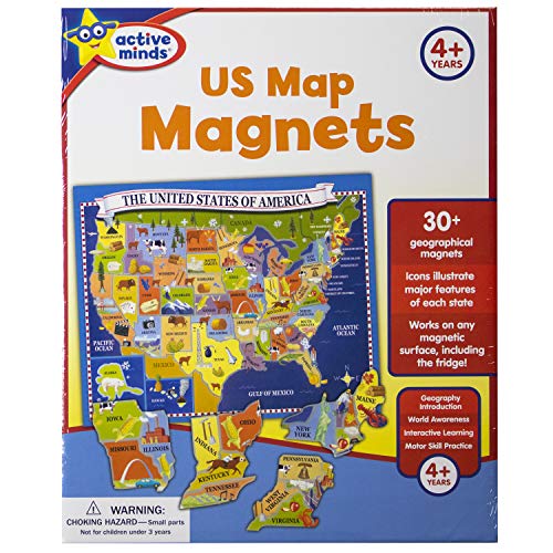 US Map Magnets (Active Minds)