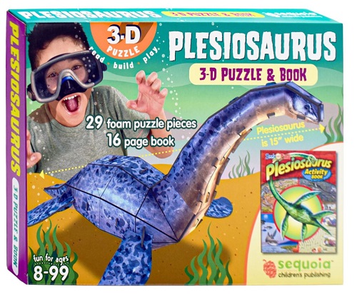 Plesiosaurus 3-D Puzzle & Activity Book