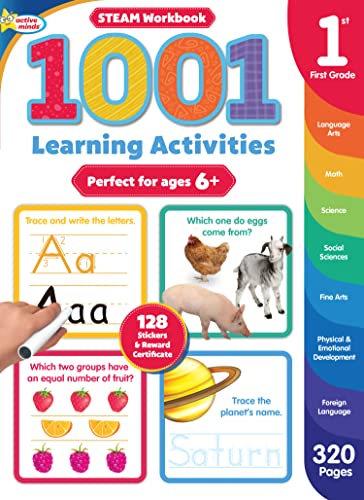 1001 STEAM Learning Activities Workbook (Grade 1)