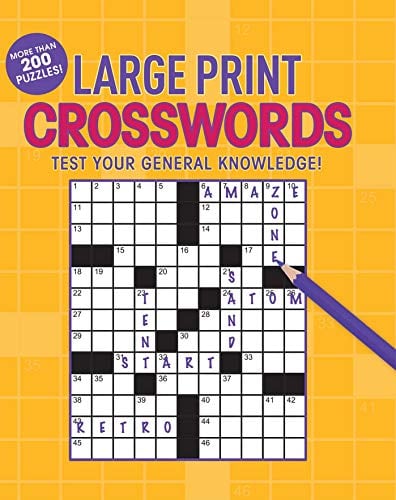 Large Print Crosswords (Large Print Puzzle Books)