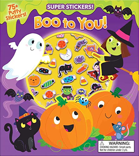 Boo to You! Halloween Super Puffy Stickers!