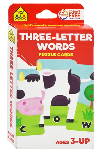 Three-Letter Words Puzzle Cards
