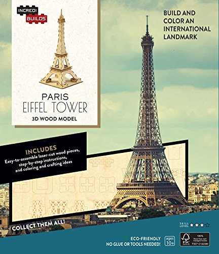 Paris: Eiffel Tower 3D Wood Model (IncrediBuilds)