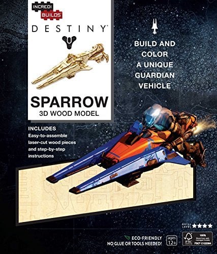 Destiny: Sparrow 3D Wood Model (IncrediBuilds)
