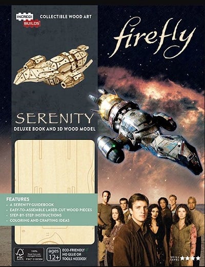 Serenity Deluxe Book and 3D Wood Model (Firefly, IncrediBuilds)