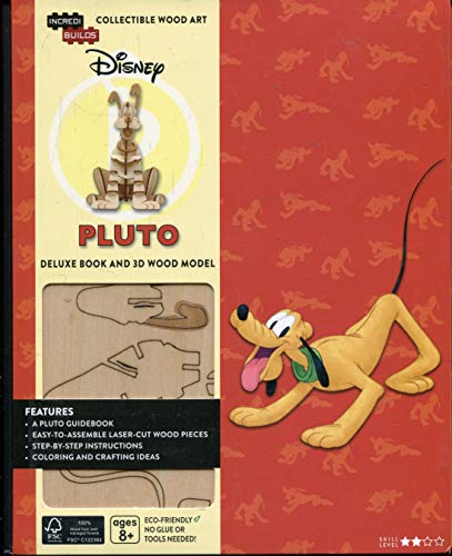 Pluto Deluxe Book and 3D Wood Model (Disney IncrediBuilds)