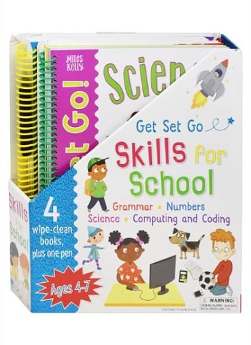 Get Set Go Skills for School (Set of 4 Wipe Clean Books with Pen)