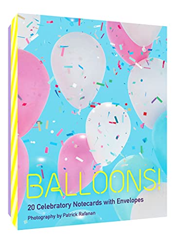 Balloons! 20 Celebratory Notecards With Envelopes
