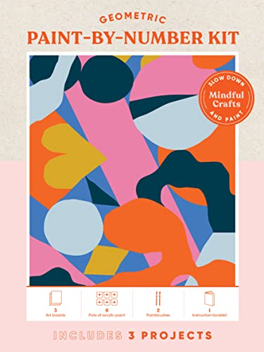 Geometric Paint-by-Number Kit (Mindful Crafts)