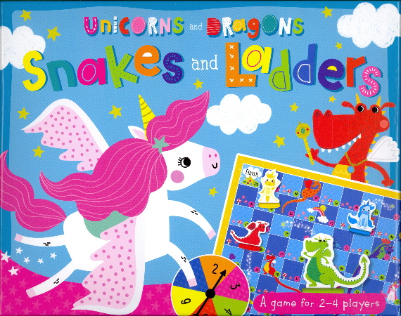 Unicorns and Dragons Snakes and Ladders Game