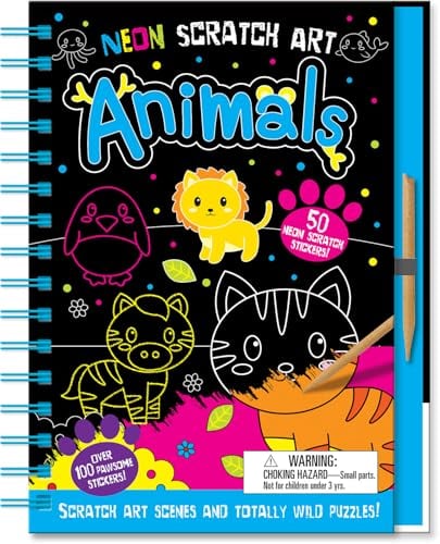 Animals (Neon Scratch Art)