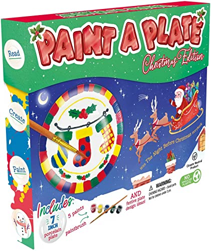 Paint a Plate Christmas Edition Activity Kit