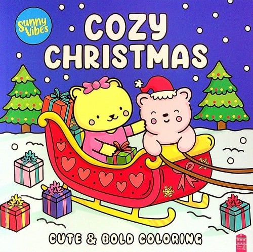 Cozy Christmas Cute & Bold Coloring (Sunny Vibes)
