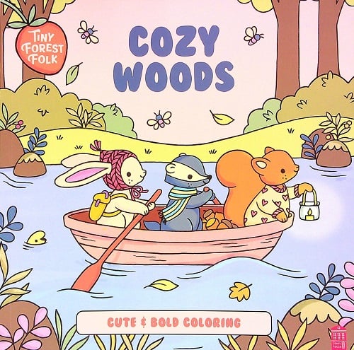 Cozy Woods Cute & Bold Coloring (Tiny Forest Folk)