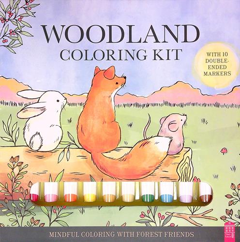 Woodland Coloring Kit: Mindful Coloring With Forest Friends