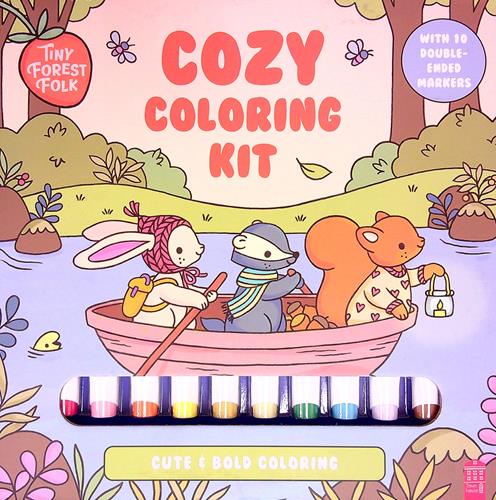 Cozy Coloring Kit (Tiny Forest Folk)