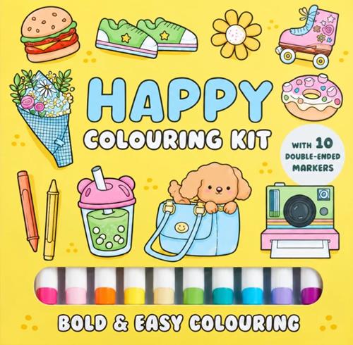 Happy Coloring Kit: Bold & Easy Coloring