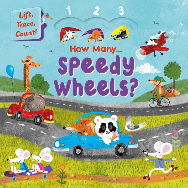 How Many Speedy Wheels? (Lift, Trace, Count!)