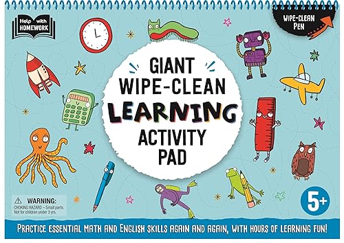 Giant Wipe-Clean Learning Activity Pad (Help With Homework)