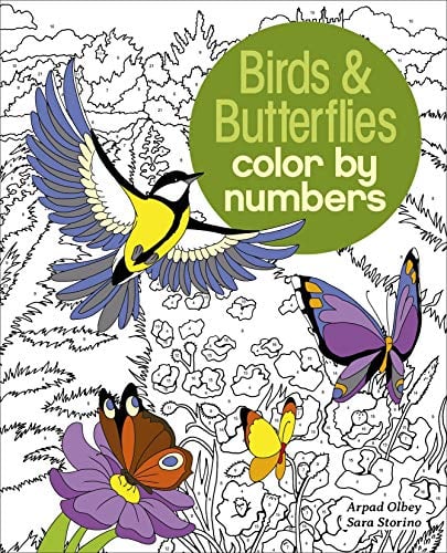 Birds & Butterflies Color by Numbers (Color by Numbers Collection, Bk. 9)
