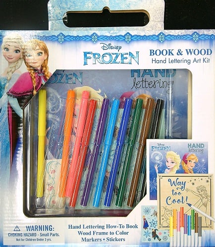 Disney Frozen Book & Wood Hand Lettering Art Kit