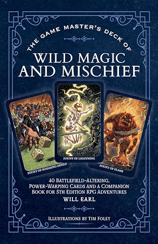 The Game Master's Deck of Wild Magic and Mischief: 40  Cards and a Companion Book for 5th Edition RPG Adventures (The Game Master Series)