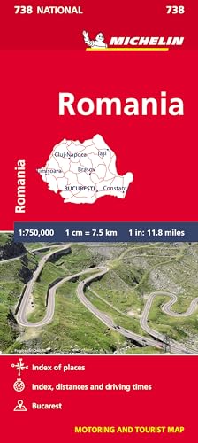 Romania Motoring and Tourist Map (738 National)