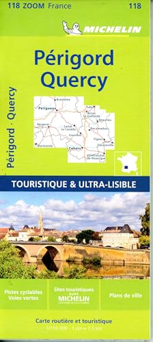 Périgord Quercy Carte Routiere et Touristique (118 Zoom France)